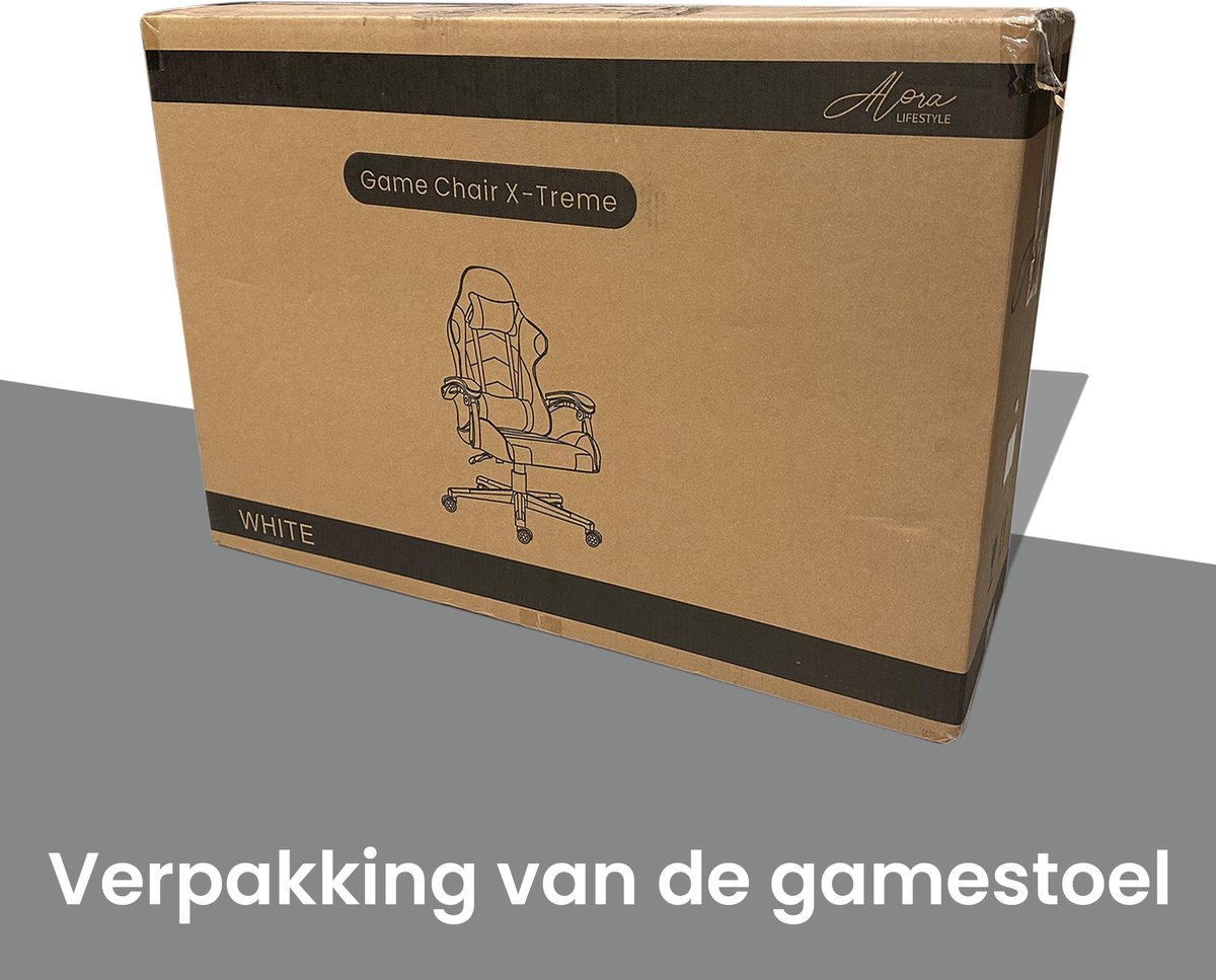 Alora Gaming Stoel X-TREME Wit met Nekkussen en Verstelbaar - afbeelding 2