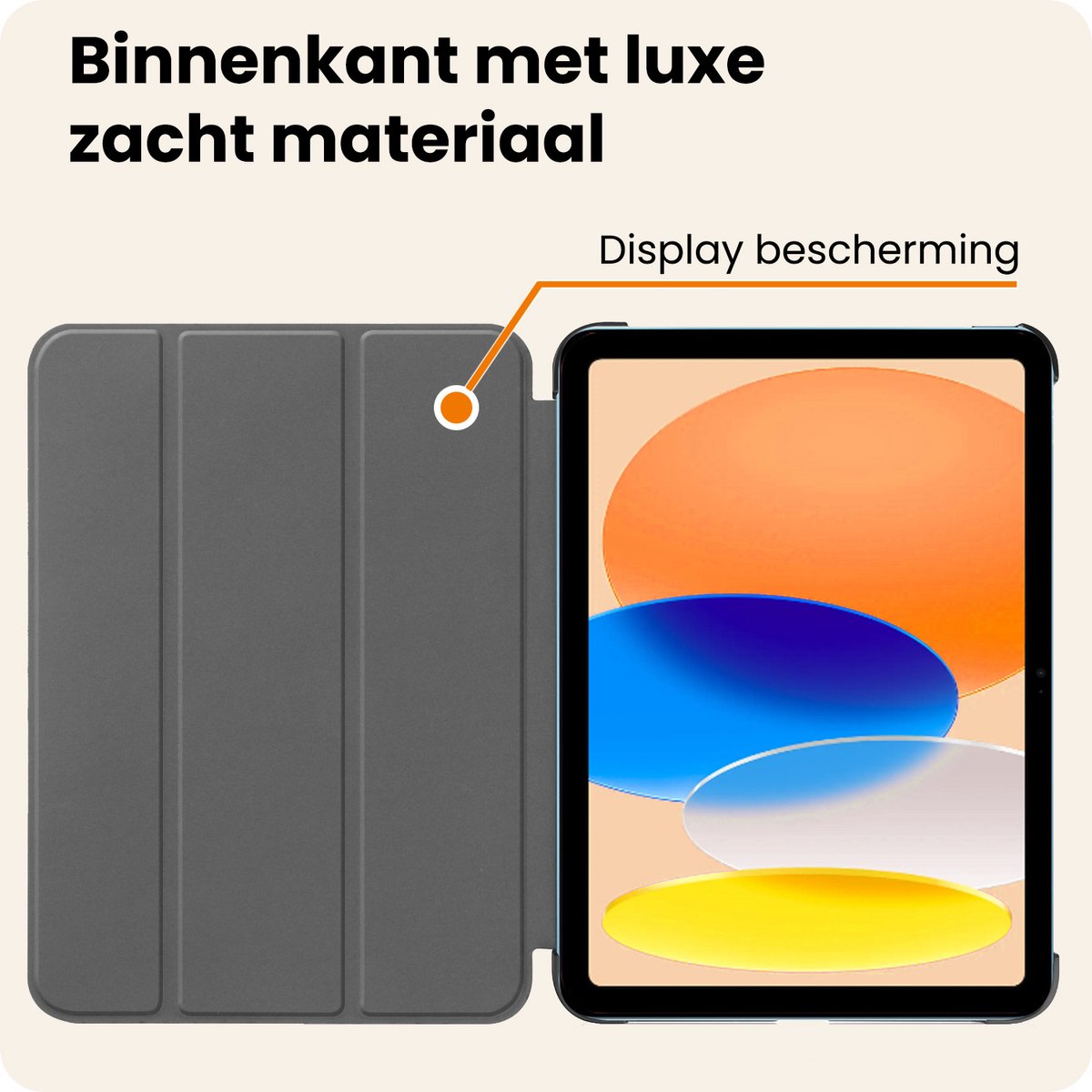 Hoesje - Geschikt voor Apple iPad A16/A18 (2025/2026) - 11 inch (11e & 12e generatie) - Dun & Stevig - Trifold Bookcase - Hard Cover - Hardcover Book Case - Tablet Hoes - Zwart – foto 6