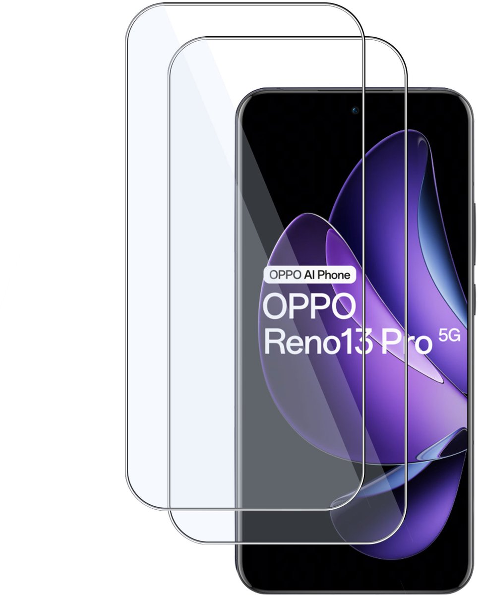 2x TechNow Screenprotector geschikt voor OPPO Reno 13 Pro – Gehard Glas - Proteqt+