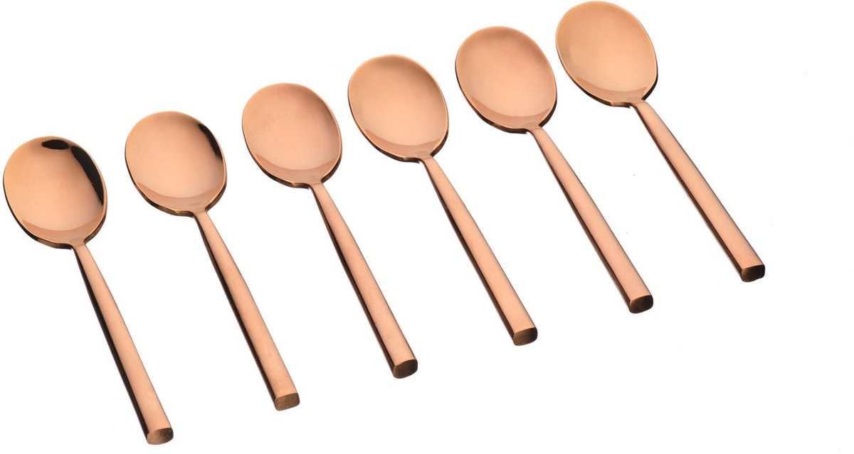 Set van 6 Kleine lepels NILS - Copper