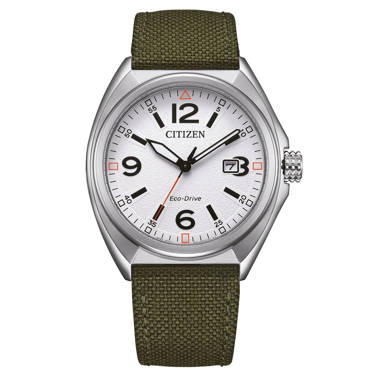 Citizen AW1571-09A Horloge - Nylon - Groen - Ø 40 mm