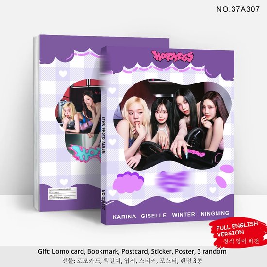 KPOP AESPA HOT MESS Photo Album Photobook purple version [Fotoboek] | bol