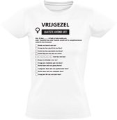 Vrijgezel To Do Checklist Dames T-shirt - vrijgezellenfeest - challange - party - feest - drank - uitdaging - to do list - grappig