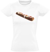 T-shirt femme spécial Frikandel | casse-croûte | oignon | frites | frites | friterie | poêle à frire | Manger | cuisinier | l'industrie de la restauration