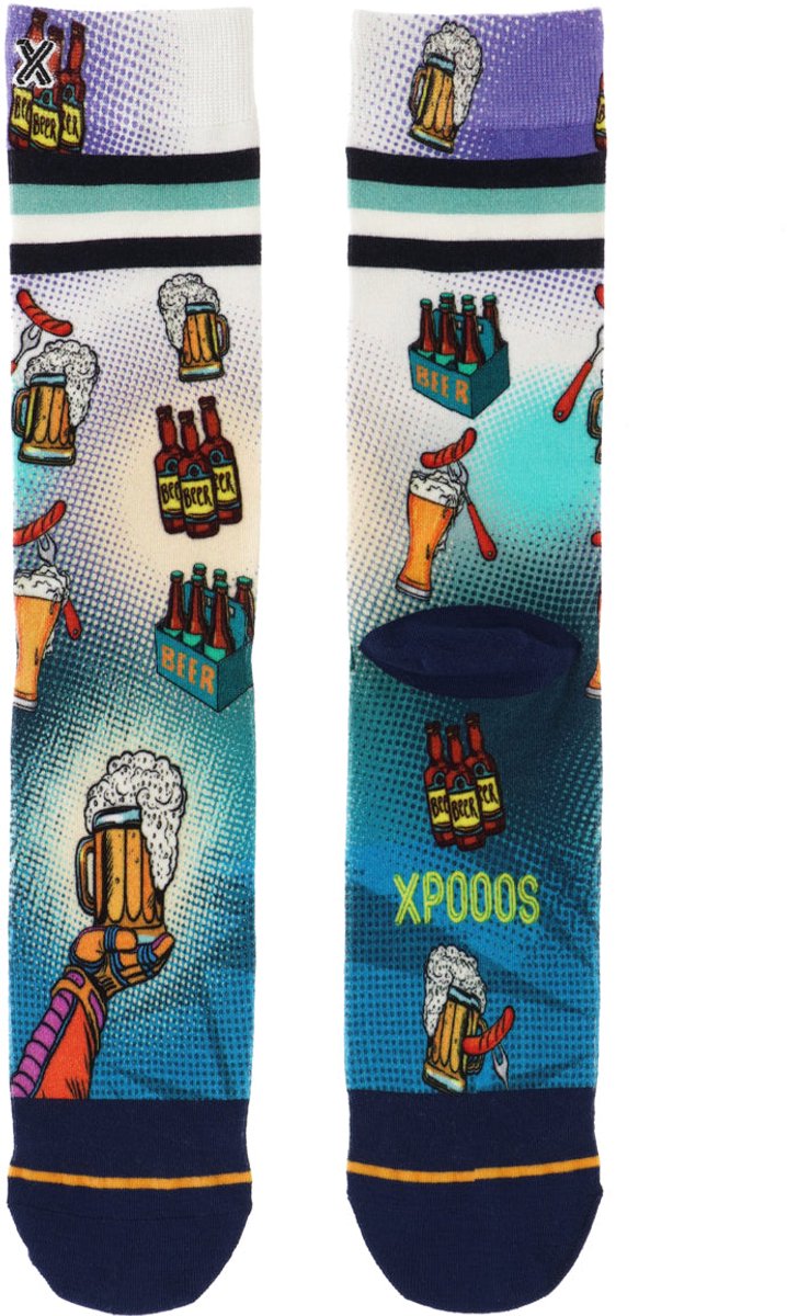 XPOOOS - Beerpop Heren Sokken - 1-Pack - Maat 43-46