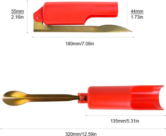 Set van 2 hengelhouders - Visgerei accessoires - Hengelhouders - Staande houders - Opvouwbaar - Rood - Hengelbeugels - Hengelstandaards — afbeelding 3