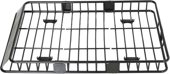 Universele dakmand voor auto - bagagerek metaal zwart 162 x 99 x 16 cm van Universele — afbeelding 3