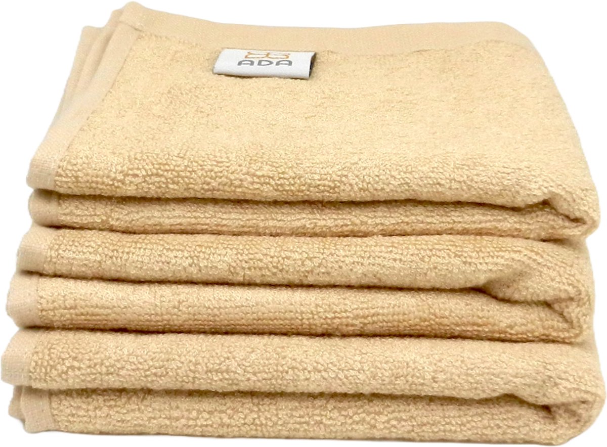 ADA® - Bamboe handdoek – 30x50cm – Zand - 3 stuks