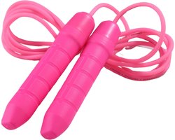 U Fit One Springtouw - Roze PVC - Skipping Rope - Jump Rope - Verstelbaar - Crossfit - Fitness - Speedrope