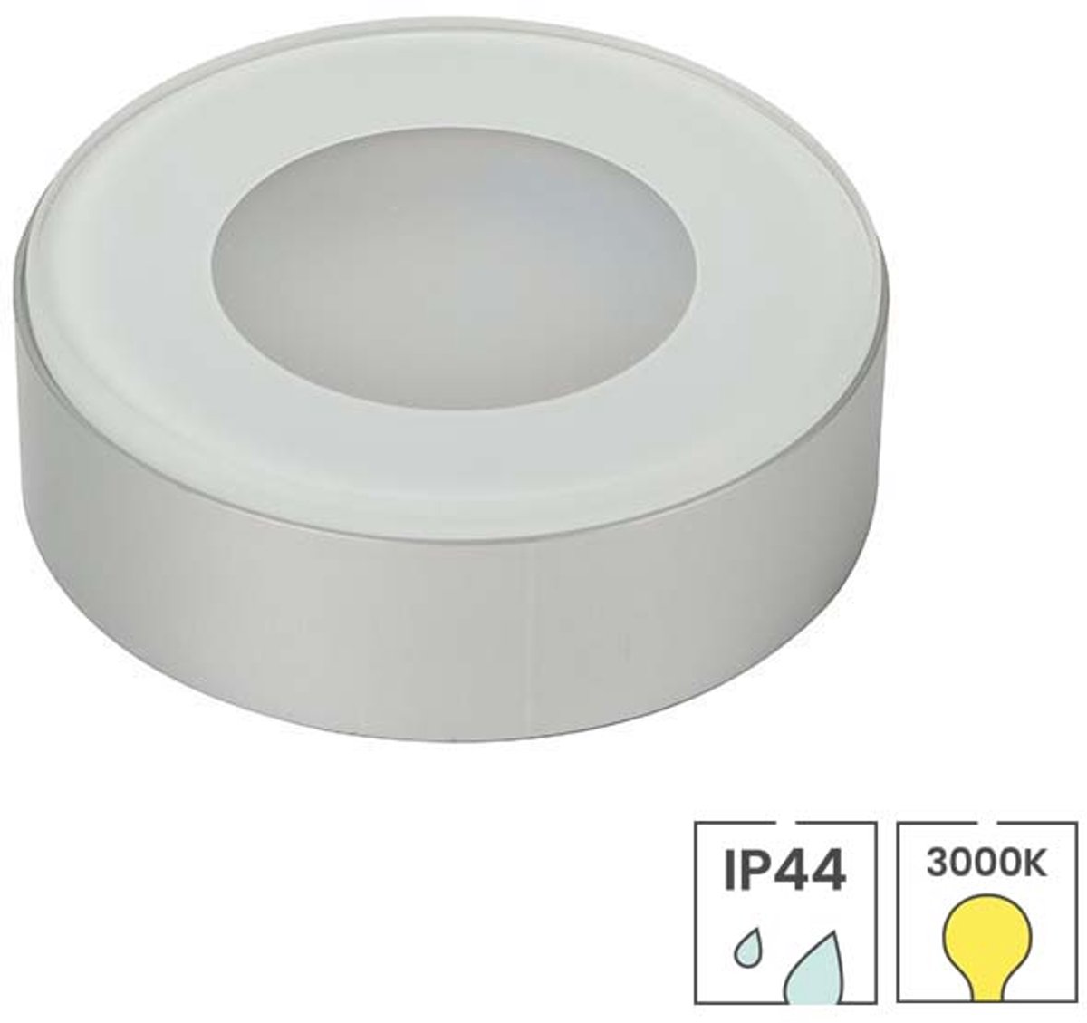 Lybardo - Kastverlichting - Inbouwspot of Opbouwspot - 2W - 3000K - Keukenverlichting Onderbouw LED