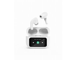 GMB-Audio TWS In-ear Oordopjes met LCD-display en Active Noise Cancelling, Wit