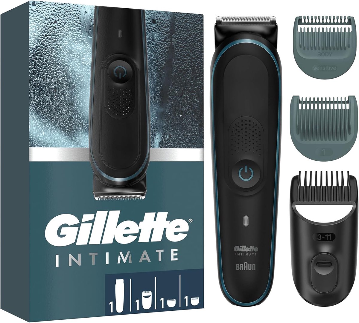Intieme Zone Trimmer voor Mannen - Waterdicht, Draadloos en Veilig voor Nat en Droog Gebruik