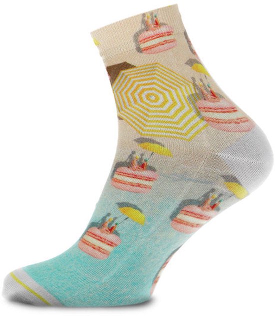 XPOOOS Macaron - Chaussettes Femme - Chaussettes Courtes - Taille Unique