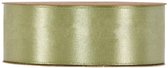 Lint - Sage Groen - 50m x 40mm | Double Satin Classic | Dubbelzijdig Luxe Satijnen Lint | Feestlint op rol | Satijn Lint | Cadeaulint