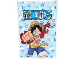 One Piece Sherpa Fleecedeken, piraat - 100 x 150 cm - Polyester