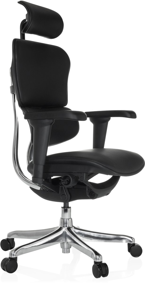 Bureaustoel / Directiestoel ERGOHUMAN ULTRA L GEN2 Leder zwart hjh OFFICE van hjh office