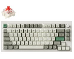 Keychron Q1 Max QMK/VIA gaming toetsenbord Red Switch wit