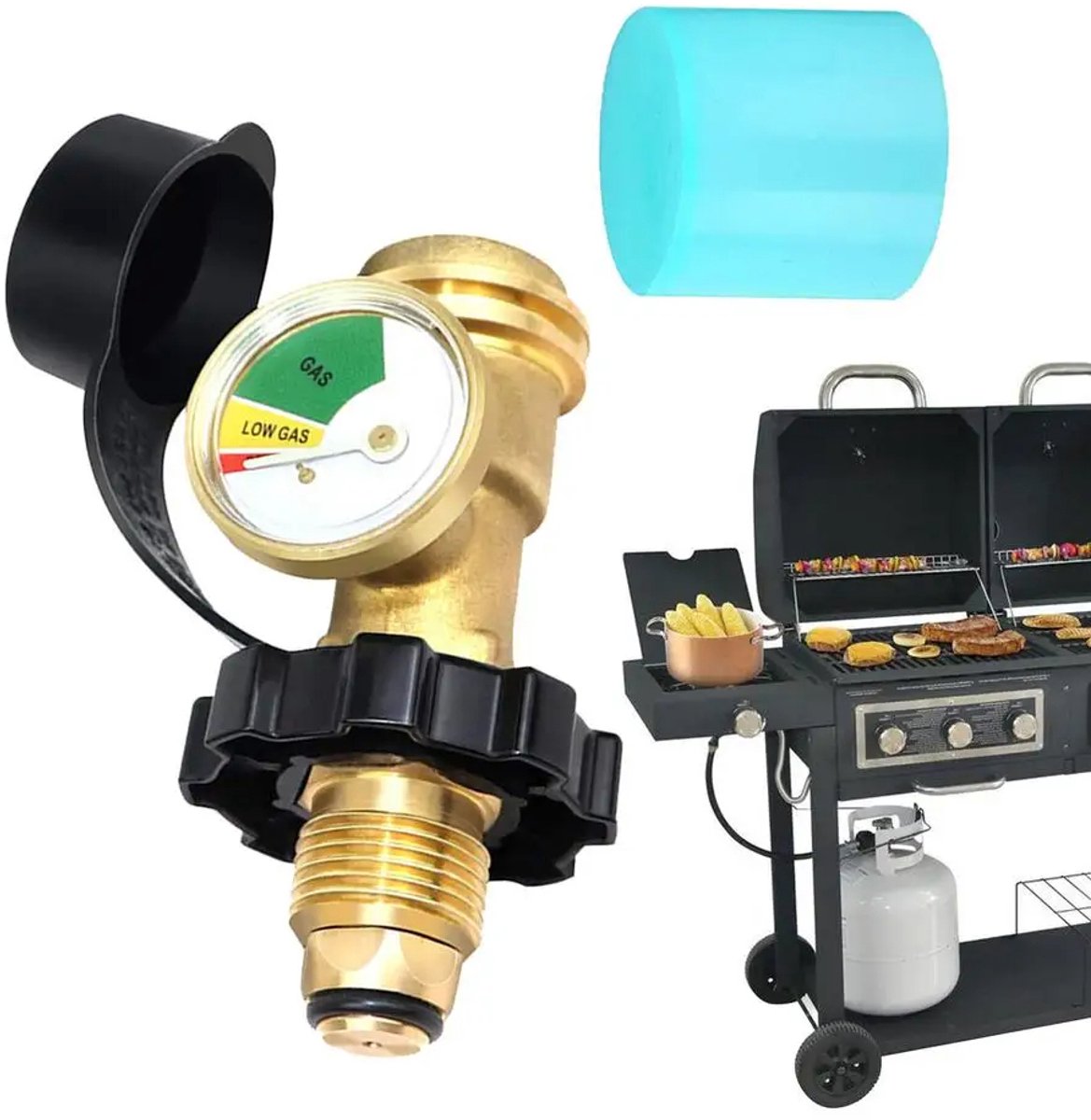 Mercadome® Brandstofmeter - Tankmeter - Propaantankmeter - Veelzijgdig - Gebruiksvriendelijk -