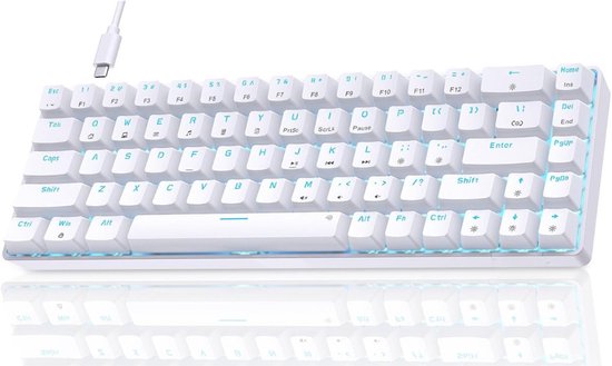 Gaming Keyboard Met Verlichting - Mechanisch Gaming Toetsenbord - Multimedia Toetsen - Qwertz/Qwerty - RGB Verlichting - Led Verlichting - Ergonomische Toetsenbord