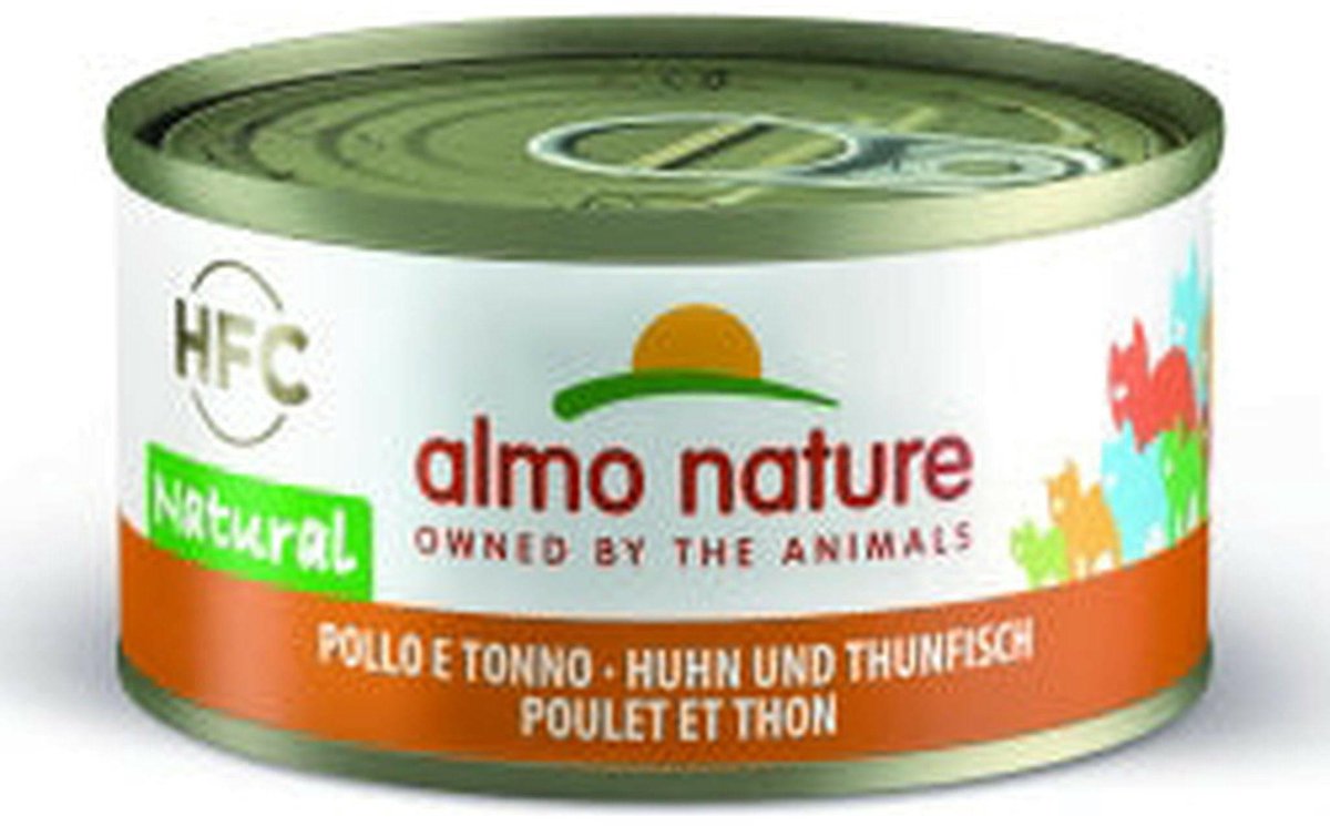 Almo Nature Almo Nature HFC 24x70g - Kip en tonijn