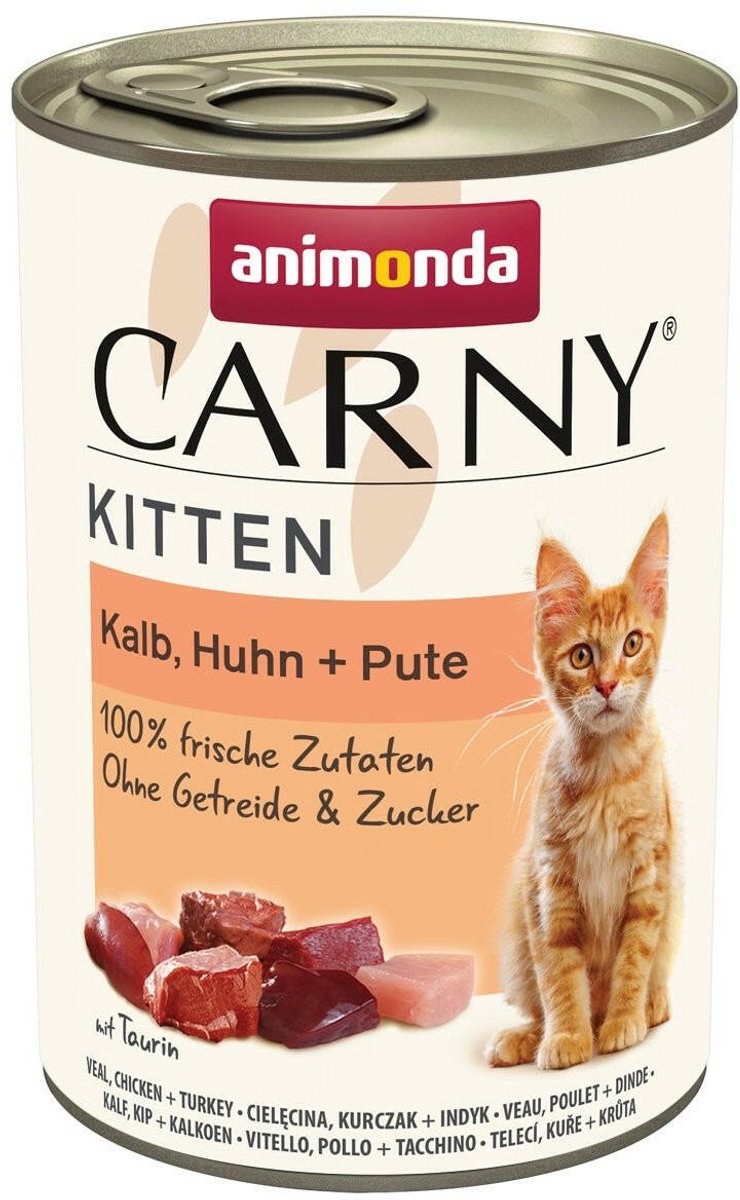 Animonda Carny Kitten 12x400g - kalfsvlees, kip & kalkoen
