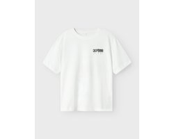 NAME IT NKMZULLA SS NREG TOP BOX NOOS Jongens T-shirt - Bright White Gulf Coast