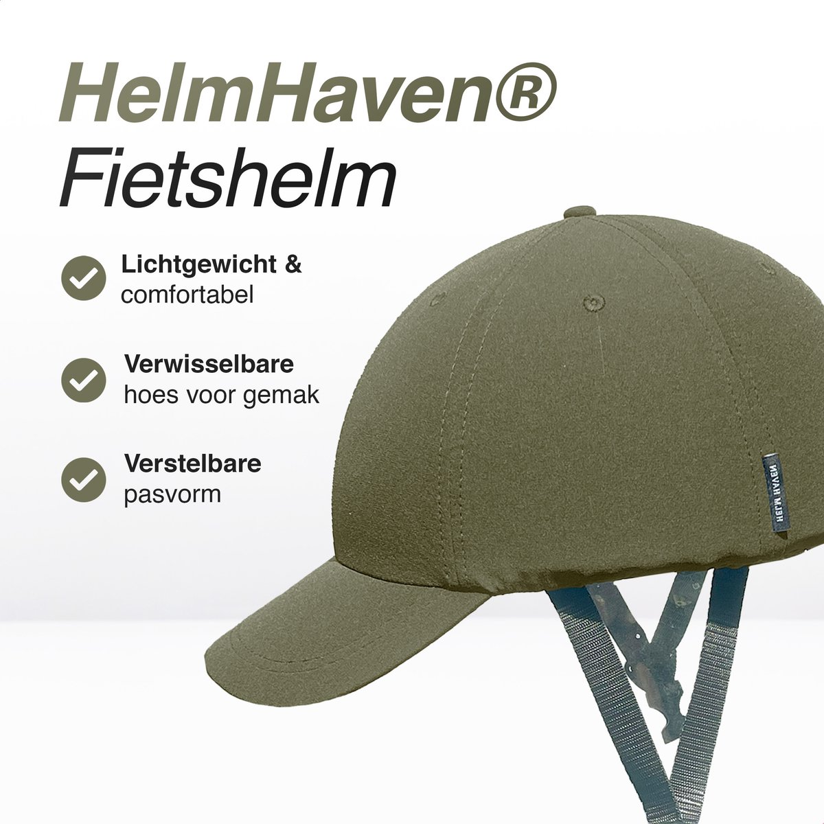 HelmHaven® Fietshelm - Elektrische fiets - Mannen & vrouwen - Volwassenen - Dames fietshelmen - Ebike - Fatbikes - Groen M – foto 5