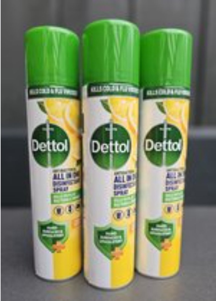 Dettol All-In-One - Disinfectant spray -LEMON BREEZE - 3 x 300ml -Voordeelverpakking- 900ml