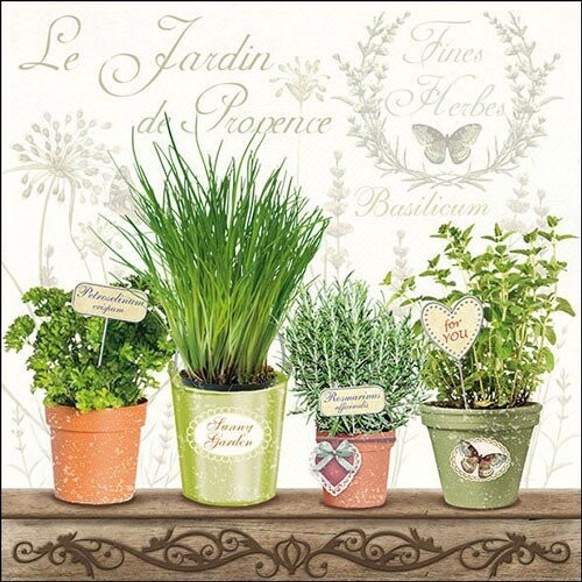Ambiente Servetten 33x33cm - 20 stuks - Kruiden