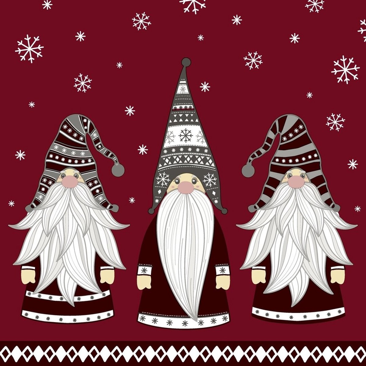 P+D - Lunch servetten - Gnomes