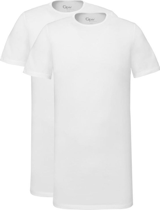 Zoeken kraan Kostuums Girav Bangkok 2-Pack T-shirts Ronde hals Wit L/Long Fit (maat L) | bol.com