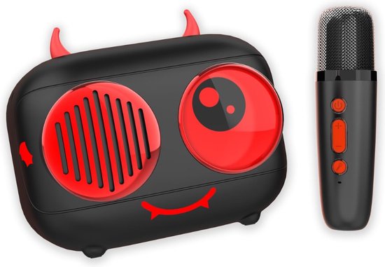 Ikarao Karaoke-Maschine mit Bildschirm für Songtext-Display, tragbarer Bluetooth-Lautsprecher mit 2 drahtlosen Mikrofonen für Erwachsene Kinder, 800W professionelles