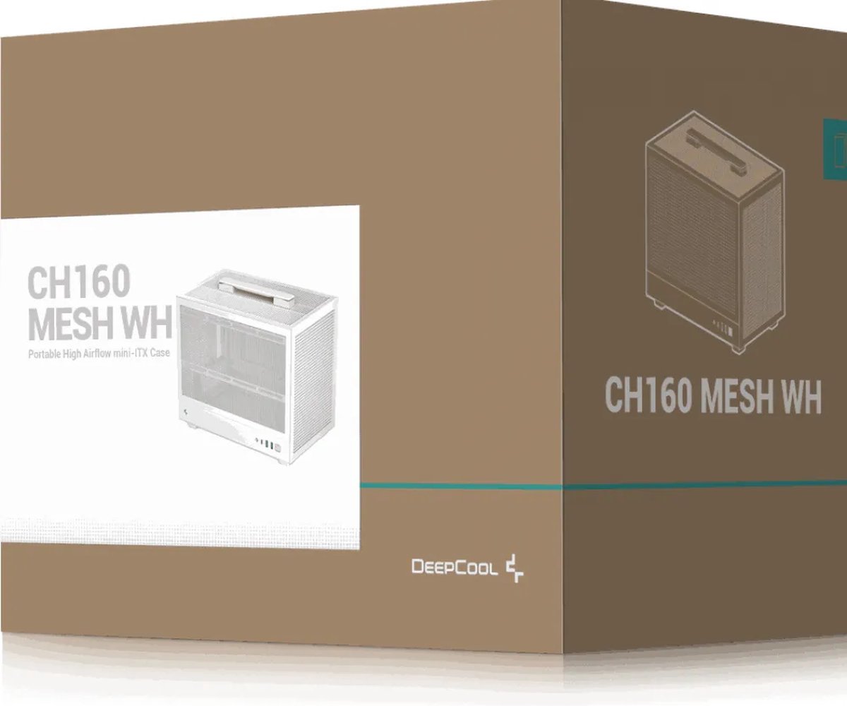 Deepcool Ch160 Mesh - Sff Mini-Itx - Geen Voeding (Atx, Sfx, Sfx-L) - 1X 2.5", behuizing - afbeelding 6