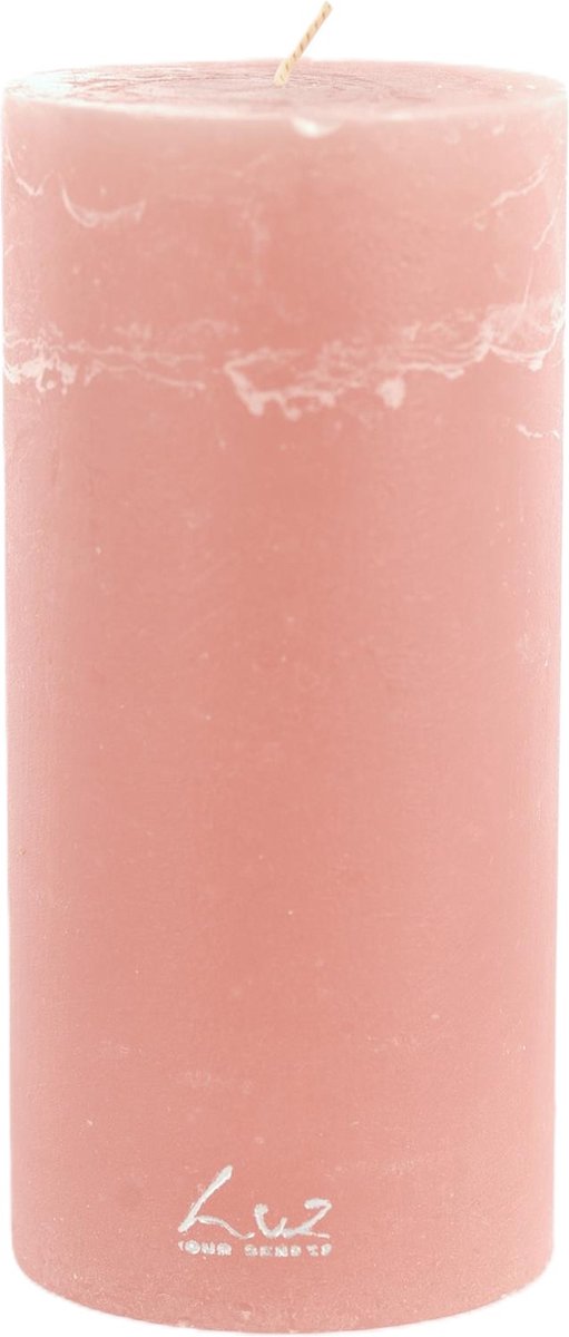 Rasteli Luz Your Kaars Cilinder Roze-Taupe Rosé D 9 cm H 19 cm