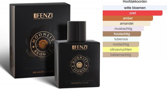Oriëntaals Bloemige merkgeur Jfenzi - Moonlit Flower - Eau de Parfum voor dames 100 ml