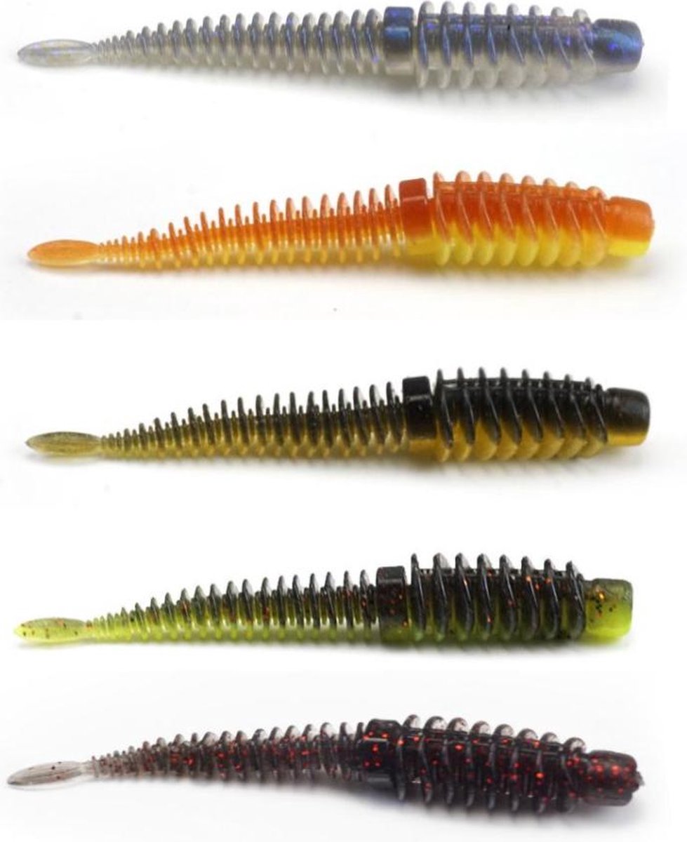 PikeAttack - 5 Stuks Ned Rig worm/bait/lure - soft bait - NedRig