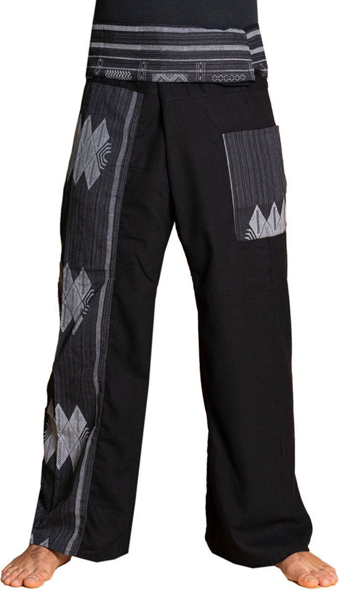 PANASIAM Thaise vissersbroek, weefpatroon, thai fisherman pants, Omslagbroek