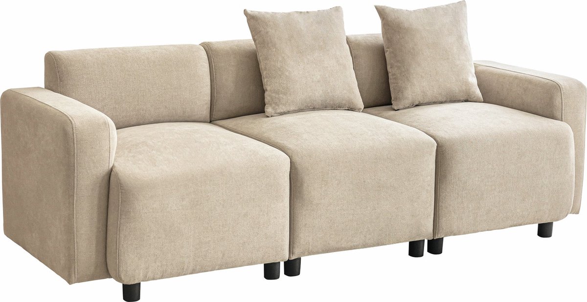 Merax - Normales Sofa - Modernes Design - Chenille Stof - Beige