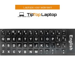 TipTop Laptop QWERTY keyboard stickers - Voor laptop, Macbook en toetsenbord