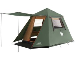 Coleman FastPitch Forest Lodge 4 kampeertent – 4 persoons tent - snel opzetten in minuten – lichtgewicht - groen