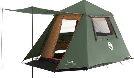 Coleman FastPitch Forest Lodge 4 kampeertent – 4 persoons tent - snel opzetten in minuten – lichtgewicht - groen