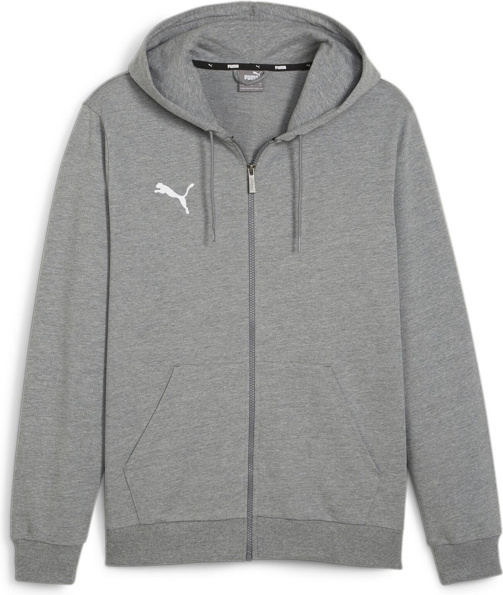 PUMA teamGOAL Casuals sweatshirt met capuchon voor heren, trui 658595 grijs