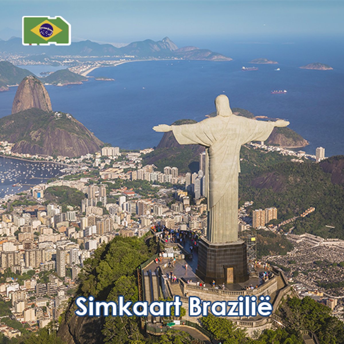 Data Simkaart Brazilië - 25GB