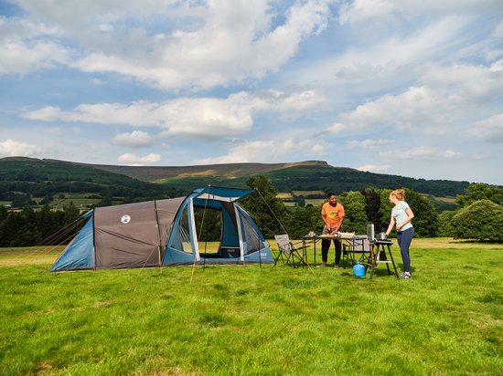 Coleman Waterfall 5 familietent - 5 persoons tent - hybride design - waterdicht en lichtgewicht - blauw/zwart van Coleman — afbeelding 5