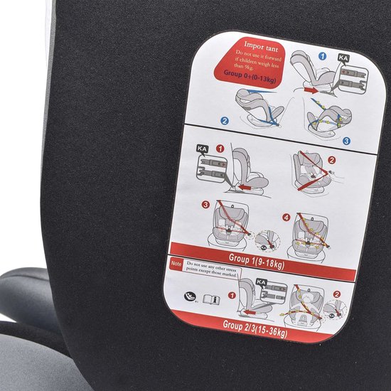 Kinderstoel auto - Kinderstoelen - peuter - baby - 9 tot 36KG - 0 tot 12 jaar - 360° — afbeelding 5