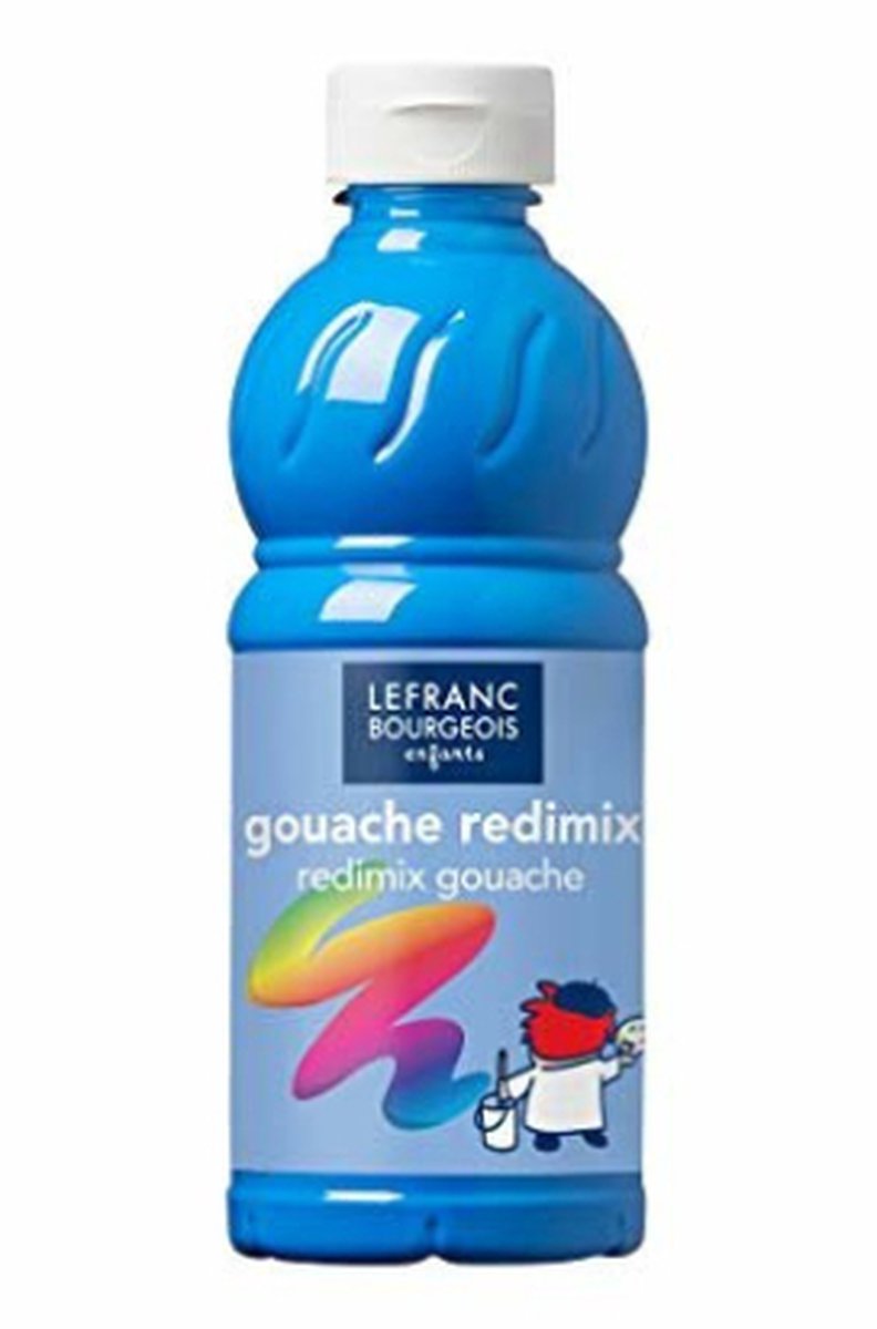 L&B Plakkaatverf Redimix Fluorescent Blue 500ml