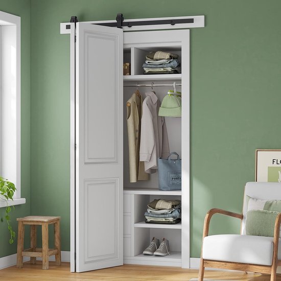 Schuifdeursysteem Dubbel Wand of Plafond Zwart Kopen? Vanaf €139