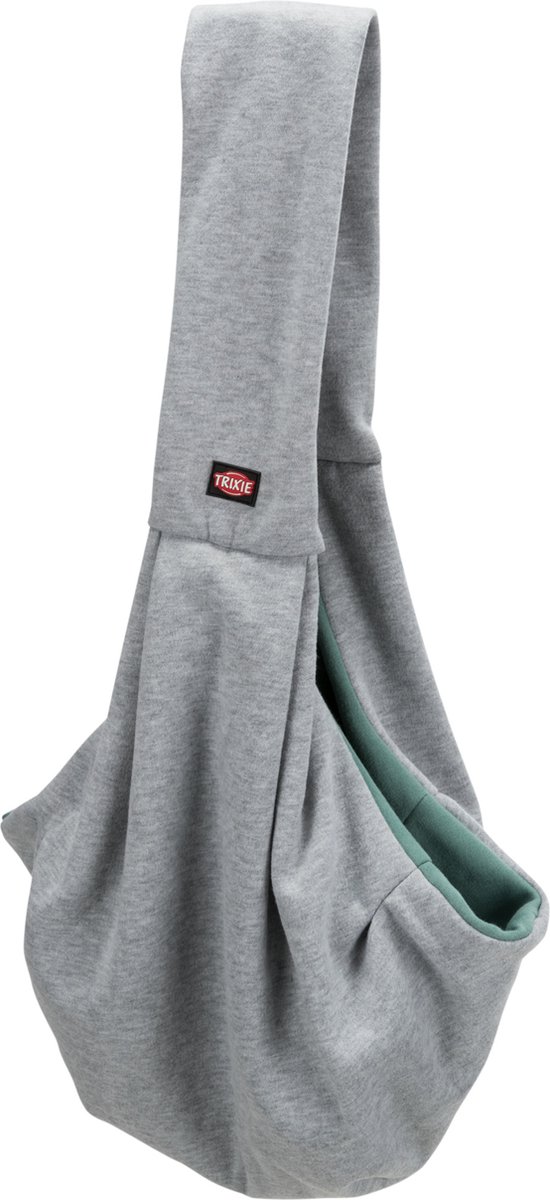 Trixie Junior Hondentas - Buikdrager Lichtgrijs / Mintgroen - Hele Kleine Honden - 60x22x20 cm op Prijzenvolger.com