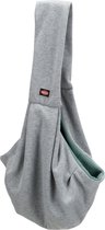Trixie Junior Hondentas - Buikdrager Lichtgrijs / Mintgroen - Hele Kleine Honden - 60x22x20 cm