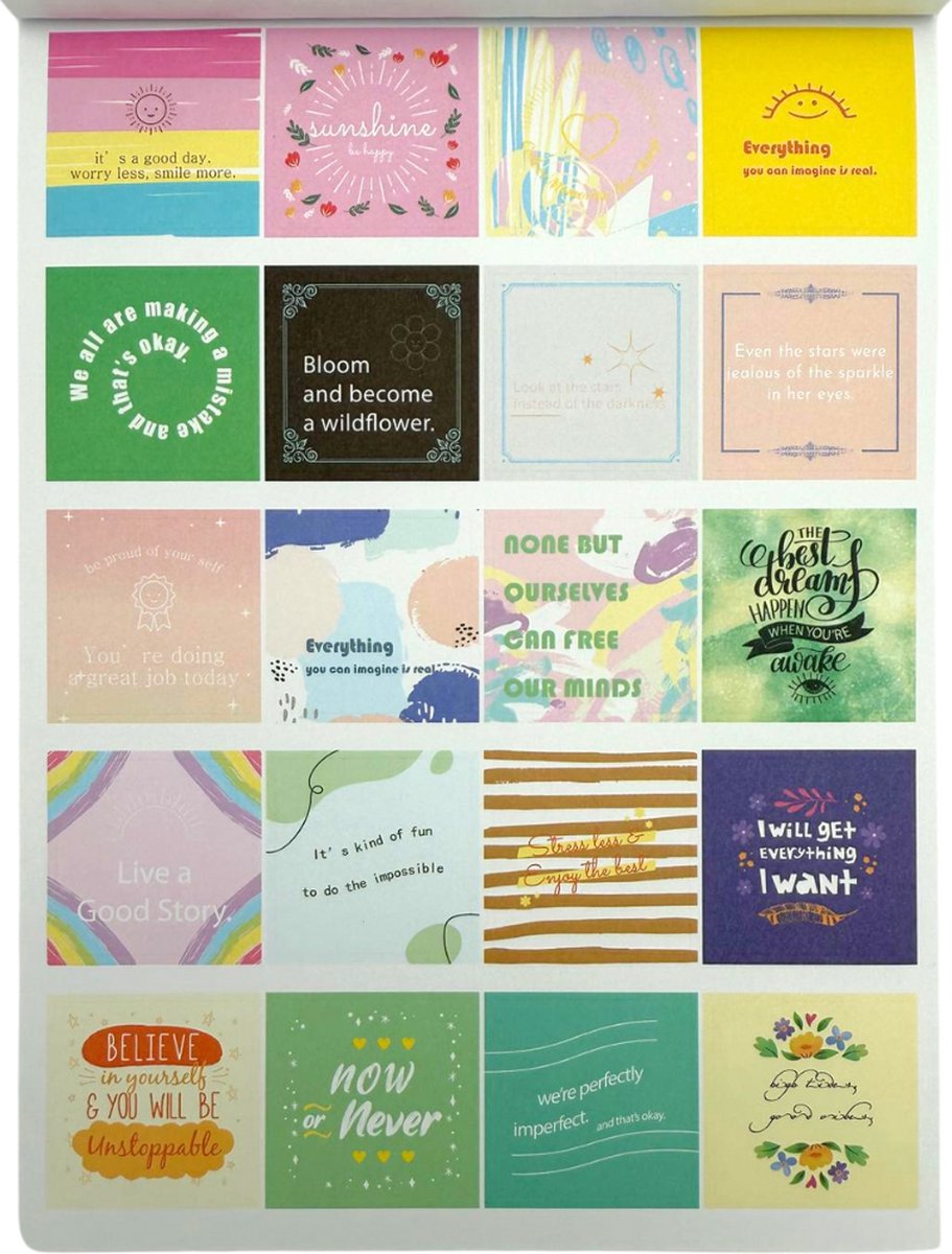 Planner & Bullet Journal Stickers met Motivatie & Inspiratie Quotes - 1700+ Stickerboekje voor Agenda, Dagboek & Kalender — afbeelding 10